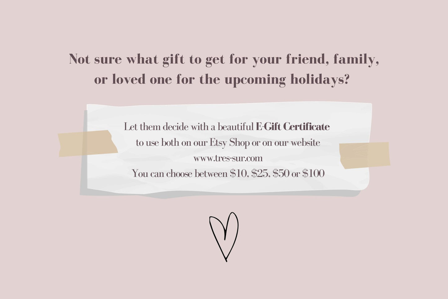 Gift Card Certificate