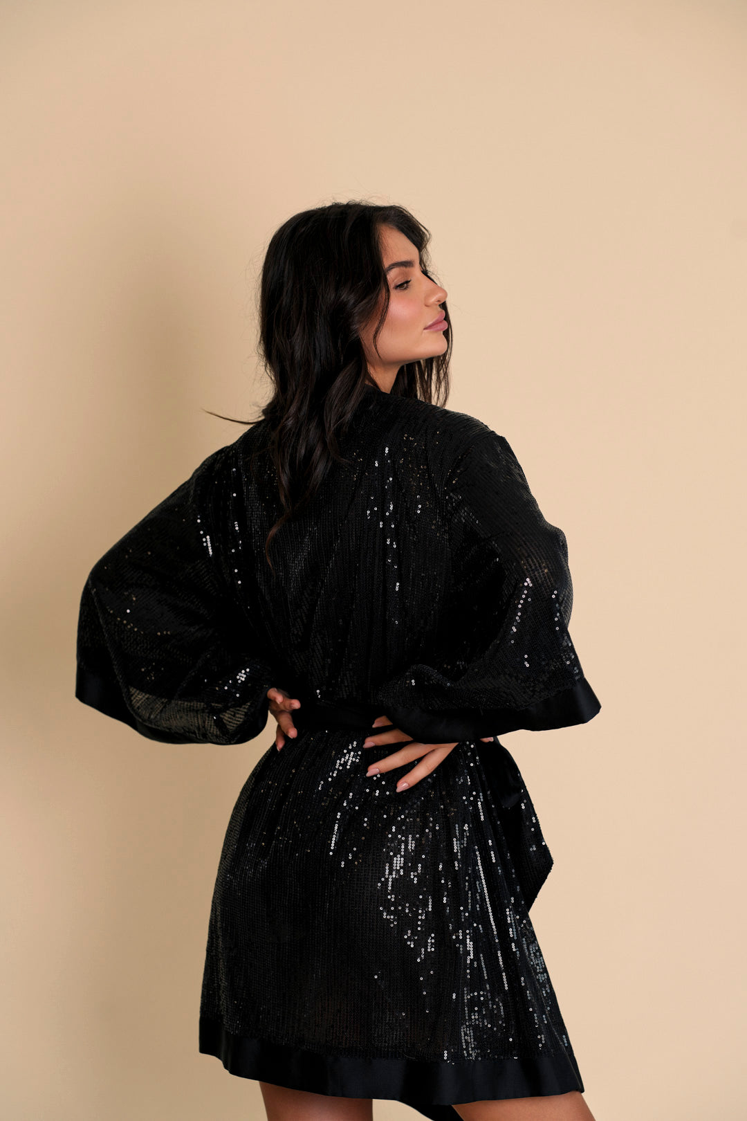 Stella Sequin Kimono Robe