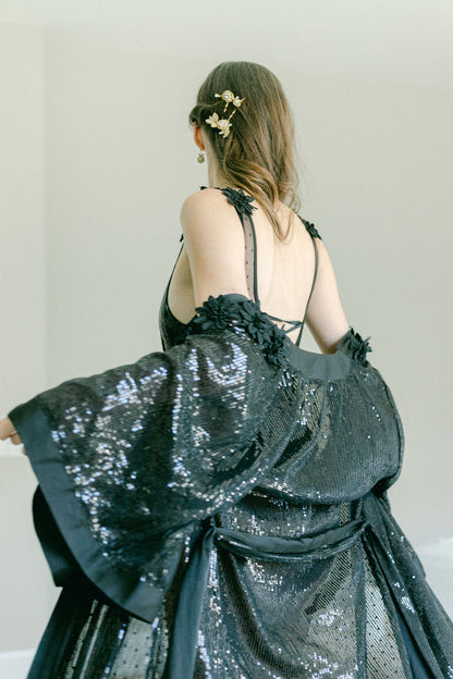Stella Sequin Kimono Robe Très Sûr