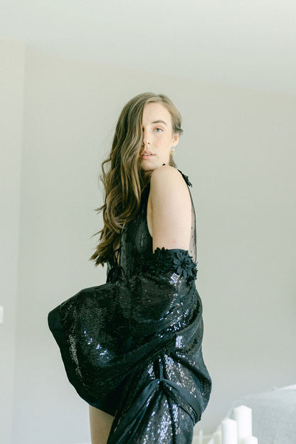 Stella Sequin Kimono Robe Très Sûr