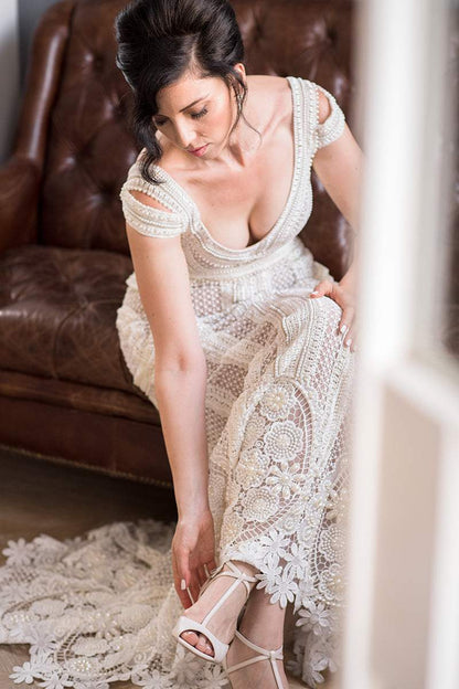 Pearl Wedding Gown Très Sûr