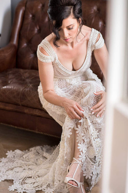 Pearl Wedding Gown Très Sûr