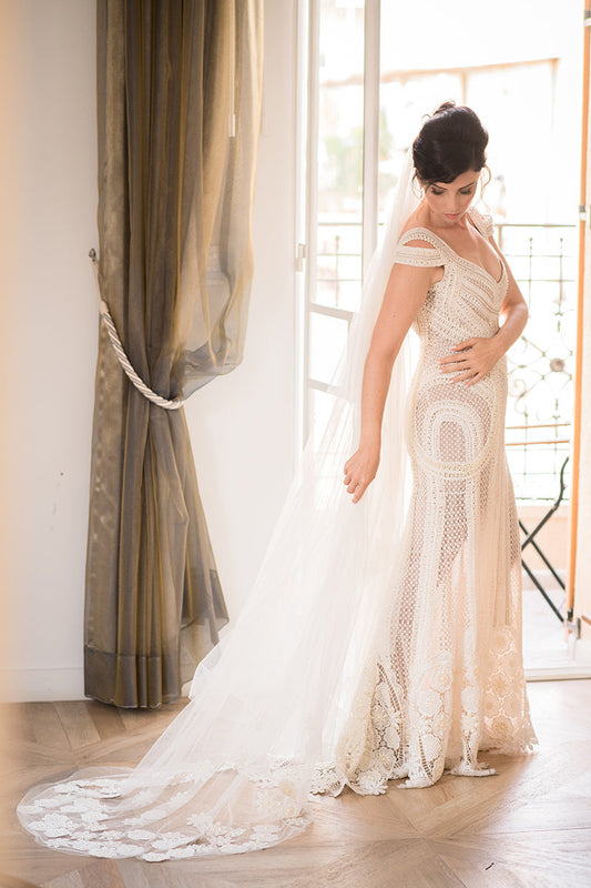 Pearl Boho Wedding Gown