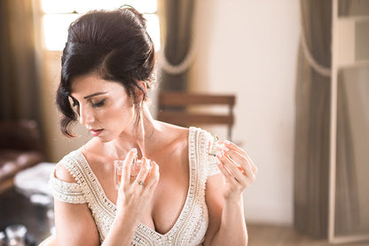 Pearl Boho Wedding Gown Très Sûr