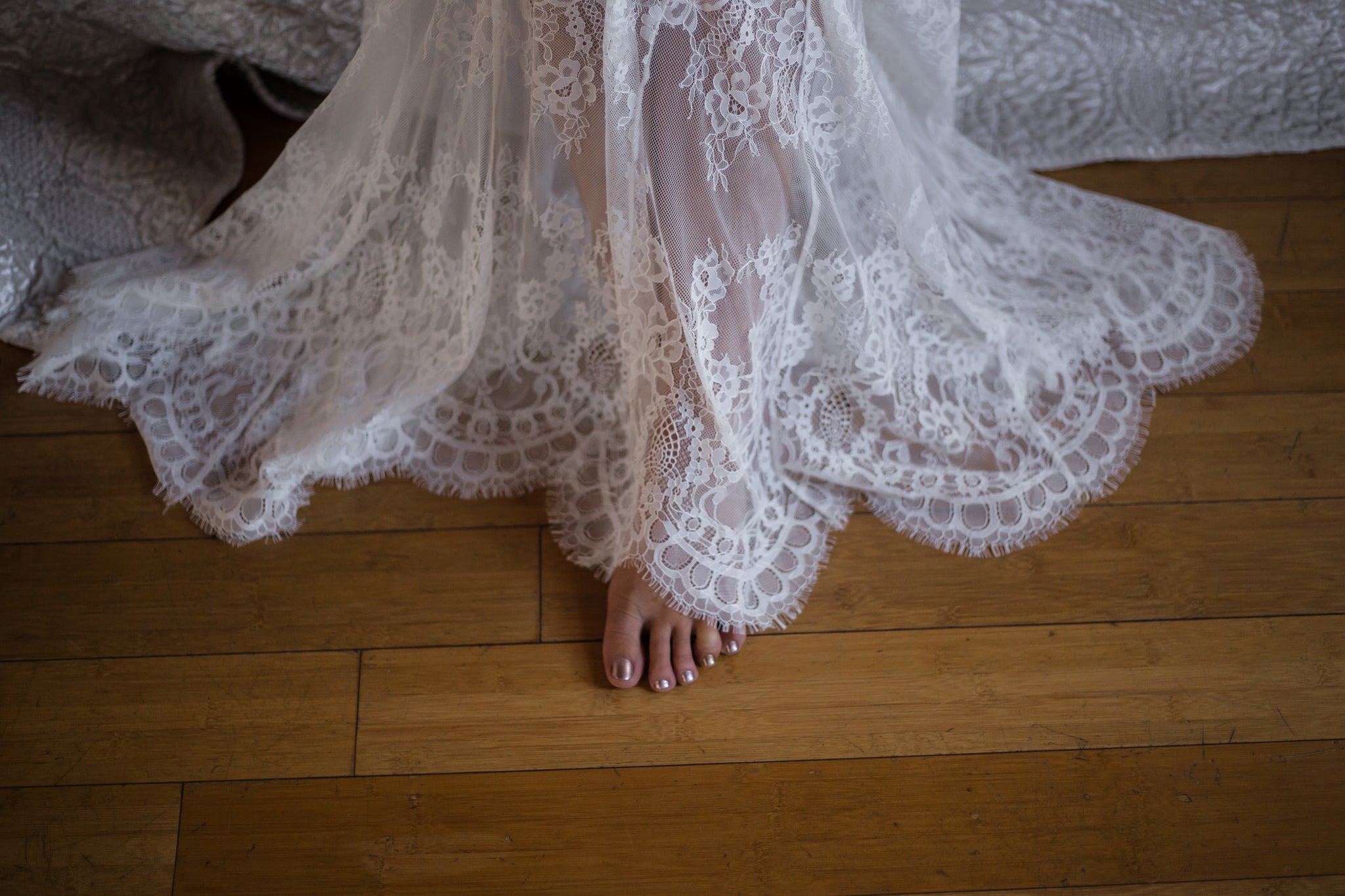 white see through french lace