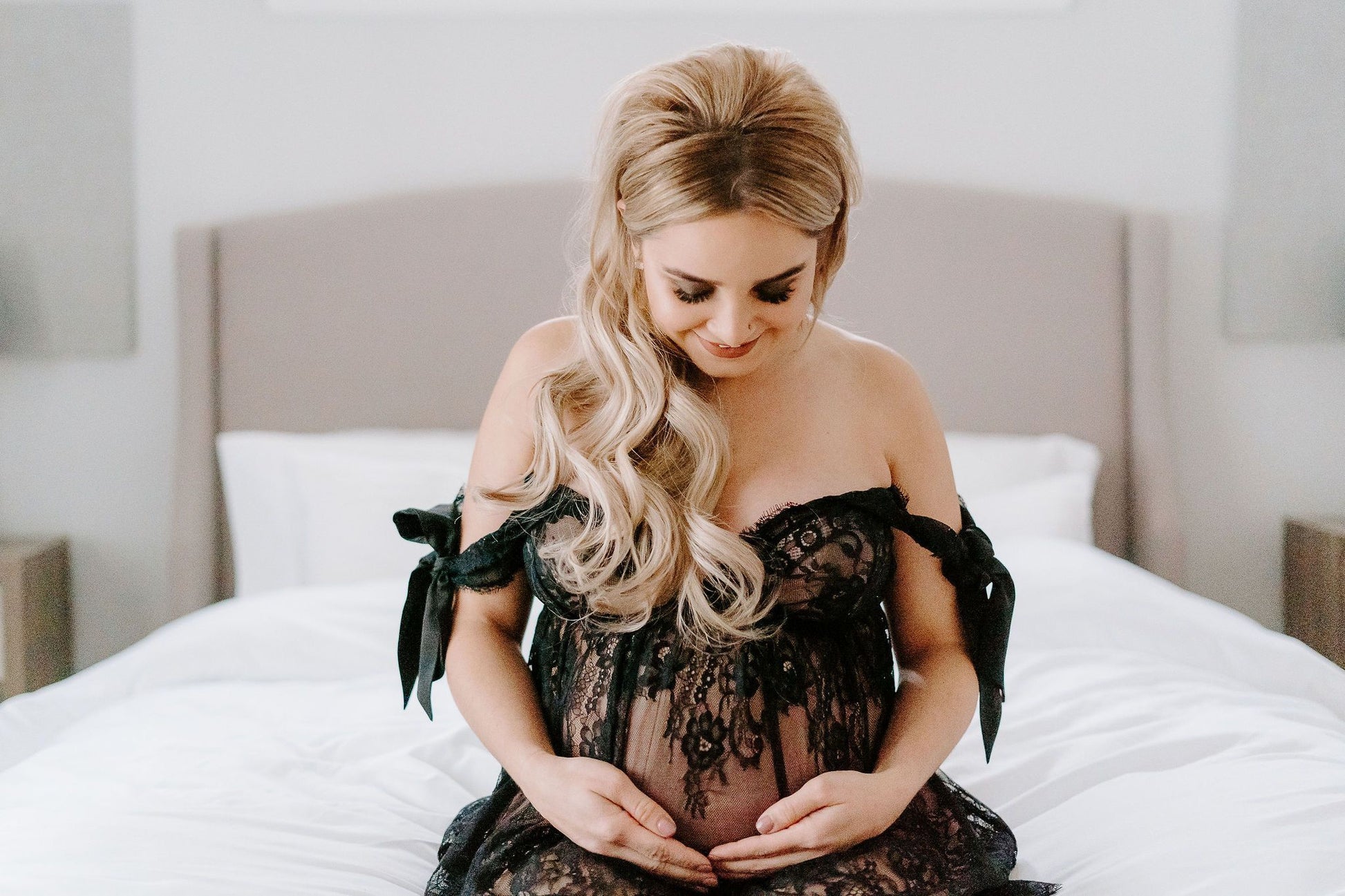 black lace lingerie