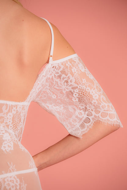 sexy white lace lingerie