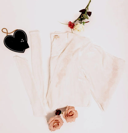 Bridal robe with embroidery boho style